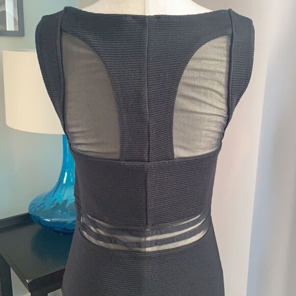 Lipsy Ribbed mini bodycon sleeveless dress sz 8 - Picture 5 of 10